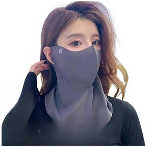 XY防晒面罩女防紫外线夏季开车骑行透气护颈遮脖子遮阳全脸冰丝口