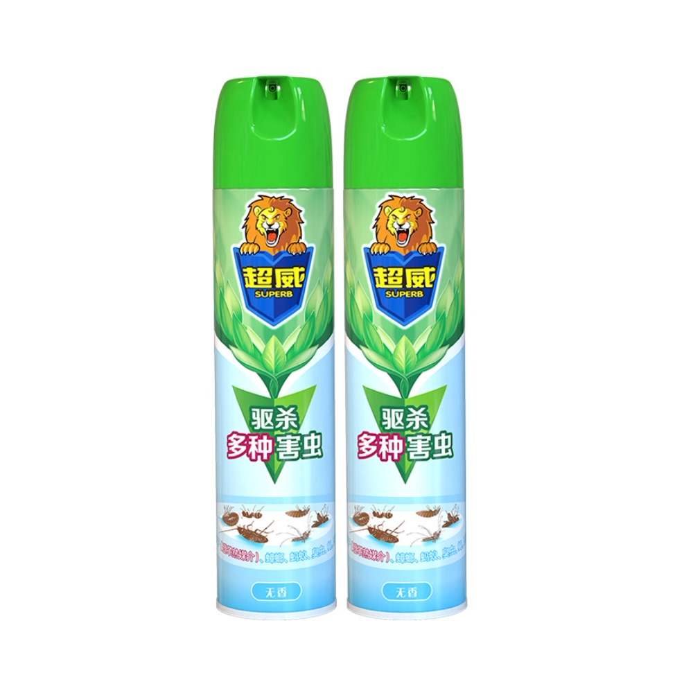 【下拉详情享优惠】超威杀虫气雾剂驱蚊500ml*2瓶家用除虫喷雾剂 24.9元
