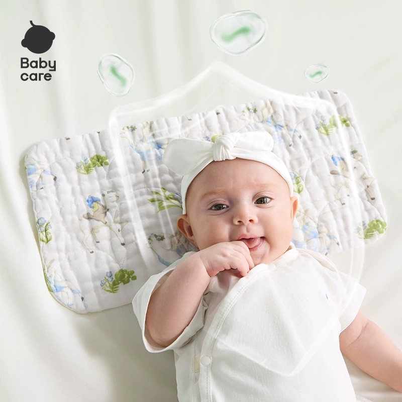 babycare新生儿云片枕头婴儿纱布透气吸汗宝宝枕头拍嗝巾0-3月 31.5元