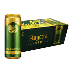 青岛啤酒奥古特12度整箱装日期新鲜 口感冰爽330ml*24罐