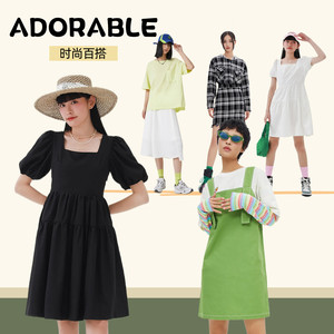 美特斯邦威牛仔半身裙女春高腰甜美气质A裙纯色时尚舒适百搭裙子