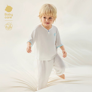 babycare莫代尔儿童睡衣春夏女童居家套装男童空调衫宝宝家居服