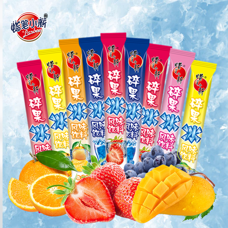蜡笔小新碎冰冰85ml碎果冰棒脆脆冰棍混合果味零食夏季冷饮批发f 11.2元