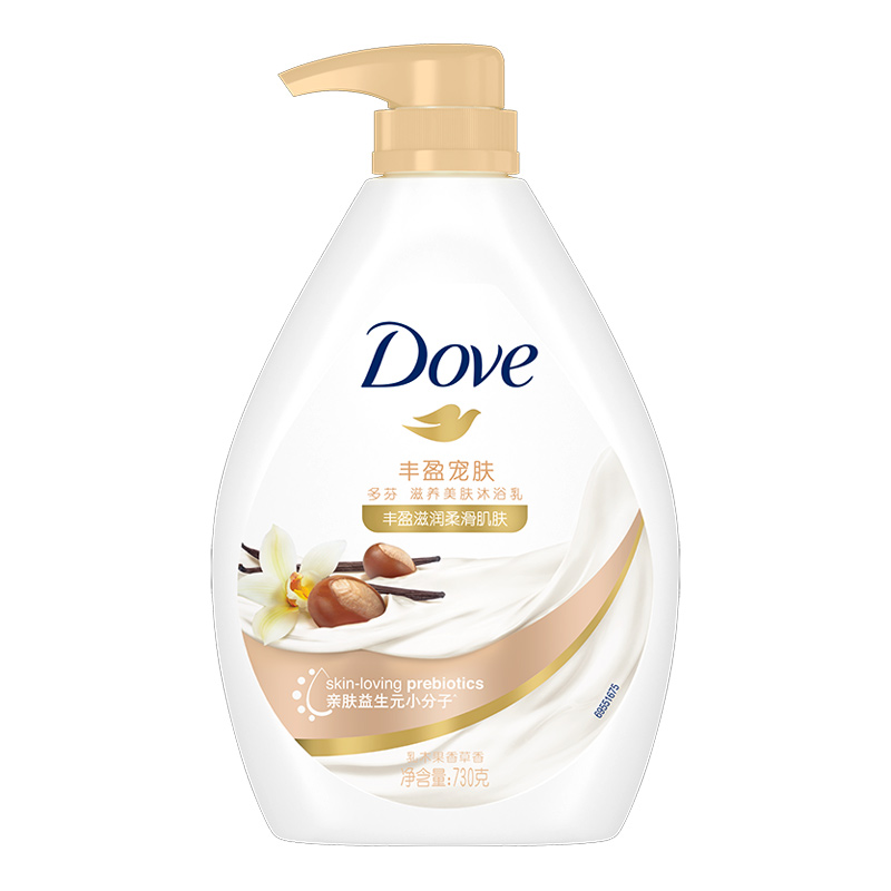 【下拉享补贴】Dove/多芬丰盈宠肤乳木果香草沐浴乳沐浴露730g 23.9元