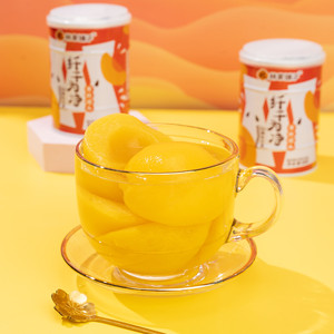 林家铺子黄桃罐头400g*6罐纤干为净水果罐头大瓣黄桃膳食纤维