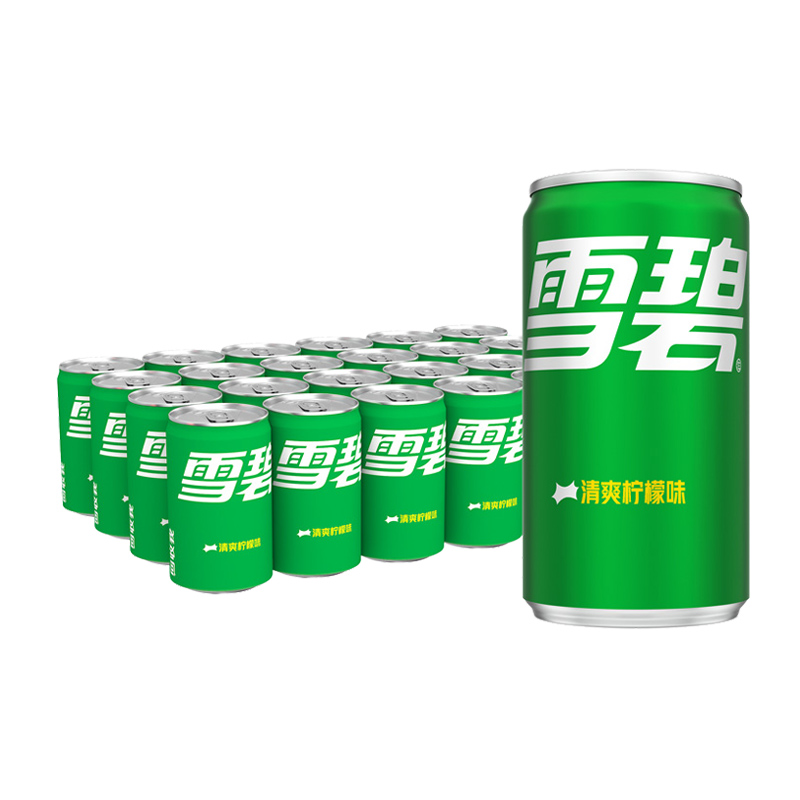 檀健次代言 雪碧含汽饮料迷你柠檬味汽水200ml*24罐整箱 37.44元