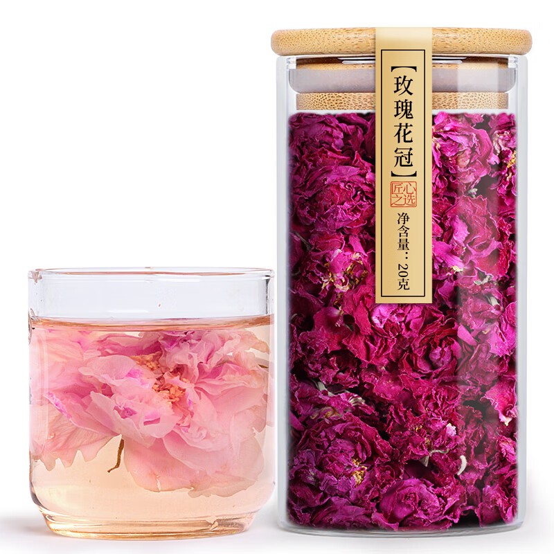 陌上花开 玫瑰花茶大朵包装 19.1元