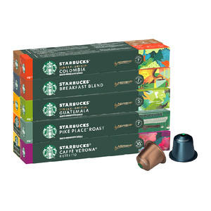 详情领券任选3件进口星巴克胶囊咖啡NESPRESSO黑咖啡