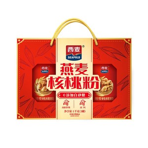 【节日礼盒】西麦燕麦核桃粉礼盒中老年营养麦片送长辈健康送礼c