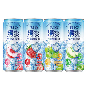 RIO锐澳预调鸡尾酒5度清爽8度强爽混合330ml*5罐低度酒气泡酒果酒