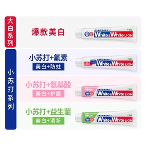 LION狮王牙膏多效护理实惠家庭装640g套组温和亮白清新口气牙膏
