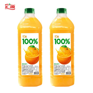 汇源100%橙混合果汁2L*1瓶装纯正果味果蔬汁大容量家庭聚会装