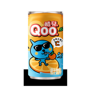 美汁源酷儿果汁饮料橙汁维生素C整箱装迷你罐185ml*24罐可口可乐