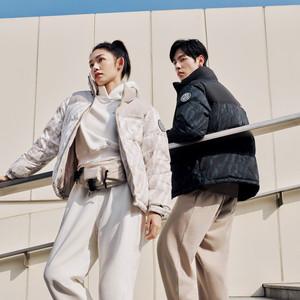 波司登奥莱冬季男国风时尚立领廓形面包服保暖短款羽绒服