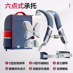 晨光儿童书包护脊减负男生小学生一三四到六年级女孩背包女童3-6