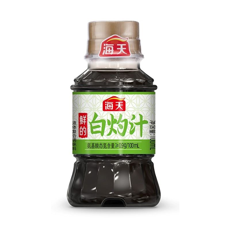 海天鲜的白灼汁100ml小瓶清蒸鱼凉拌蔬菜0脂肪提鲜点蘸家用调味汁 1元