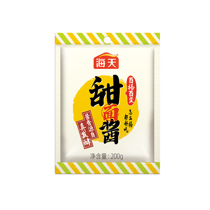 海天甜面酱200g袋装家用北京烤鸭蘸酱炸酱面手抓饼专用酿造 1元