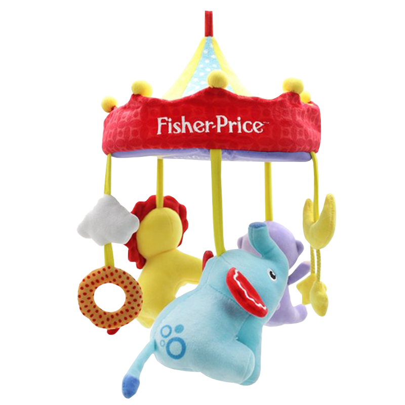费雪(Fisher-Price)婴儿玩具床铃 旋转音乐床铃-机械音乐盒 112.9元