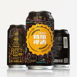 青岛麦古德Mangolder精酿啤酒 小麦啤酒 330ml*12听
