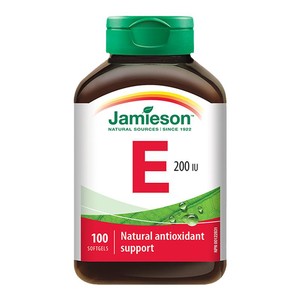 Jamieson健美生天然维生素e软胶囊油ve进口维他命e高含量内服外用