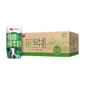 光明有机纯牛奶3.6g乳蛋白200mLX24礼盒装享受品质生活早餐奶