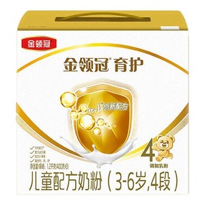 伊利母婴旗舰店金领冠育护4段儿童成长配方牛奶粉3岁上1200g*1提