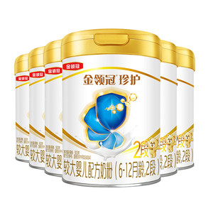 会员复购咨询享整箱优惠】伊利金领冠珍护2段幼儿奶粉900g*6罐