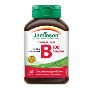 jamieson健美生维生素B族 复合VB群b3b12 缓释好吸收（B100）60片
