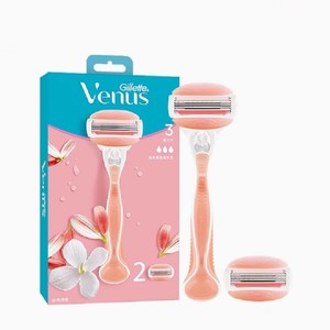 吉列venus维纳斯女士刮毛刀白茶香型腋下私处剃毛刀手动脱毛刀