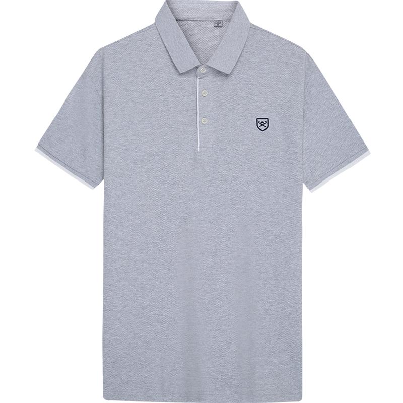 红豆polo衫男士25夏季棉质保罗衫休闲华夫格翻领短袖T恤半袖上衣 82.9元