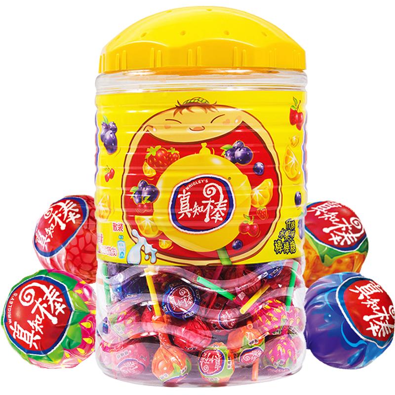 真知棒棒棒糖什锦果味桶装量大六一儿童节送礼物零食糖果聚会分享 29.9元