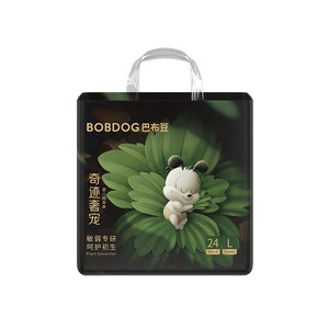 【老爸抽检】巴布豆奇迹奢宠拉拉裤花苞腰围凤凰草敏护尿不湿2包