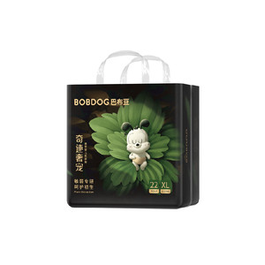 巴布豆奇迹奢宠纸尿裤拉拉裤箱装植萃舒敏透气婴儿尿不湿全尺码