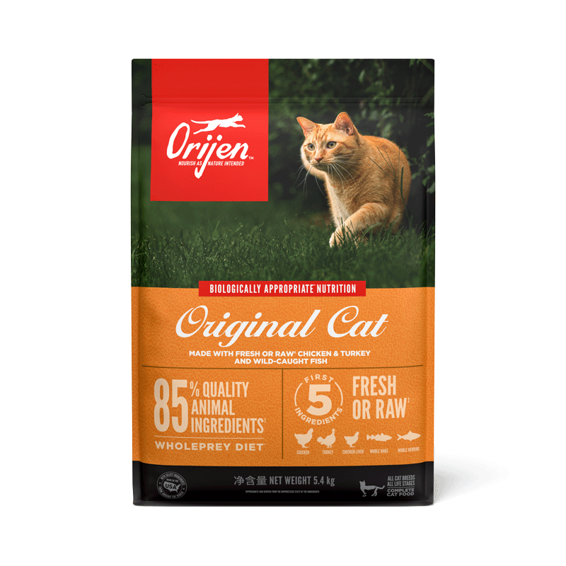 Orijen渴望猫粮 成猫幼猫通用粮原味鸡肉5.4kg*2全价无谷进口 978元