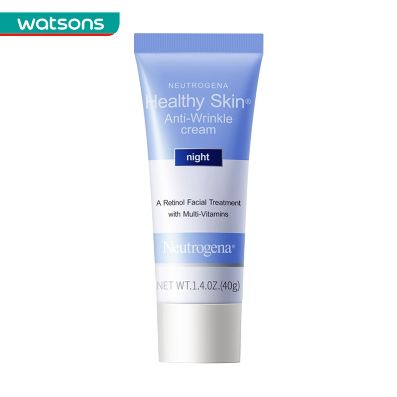 屈臣氏露得清维A醇健康养肤晚霜弹嫩保湿精华面霜女滋润焕亮35g 78.3元