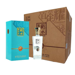 衡水老白干百年荣耀 香型礼盒白酒 39.8度 500mL 4瓶 