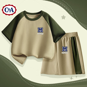 【49.9包邮】C&A 儿童休闲运动套装（短袖+短裤）