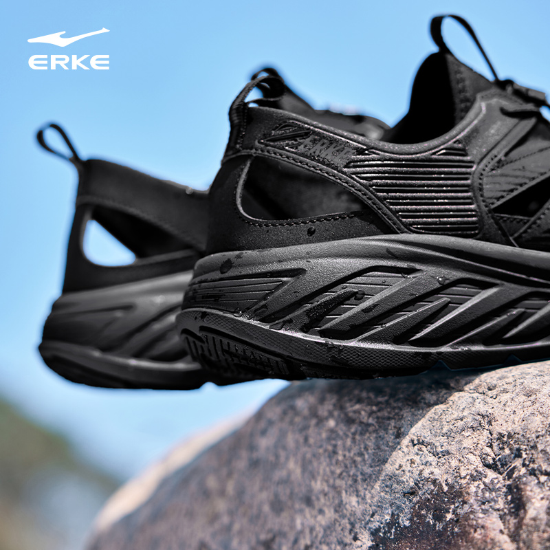 鸿星尔克青溪溯溪鞋男2025夏季新款凉鞋透气运动鞋户外百搭洞洞鞋 170元