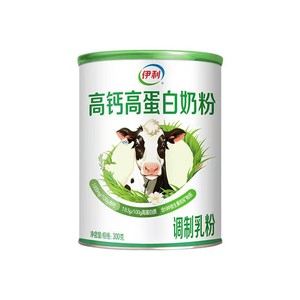 伊利奶粉旗舰店高钙高蛋白营养奶粉300g/罐营养奶粉官方正品