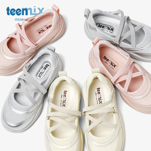 teenmix儿童单鞋女童鞋2025春季新款公主鞋女宝宝休闲软底舞蹈鞋