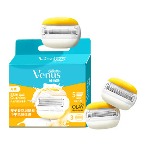 吉列venus维纳斯椰椰刀滋润型刀头女士脱毛刀刮毛刀替换刀头