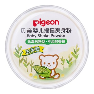 贝亲婴儿爽身粉舒缓吸汗干爽肤粉扑新生宝宝玉米粉正品官方旗舰店