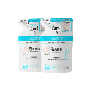 【618狂欢】curel珂润保湿/控油泡沫洗面奶补充装130ml/130ml*2