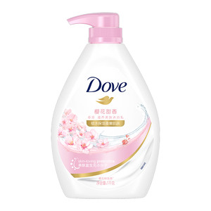 【下拉享补贴】多芬/DOVE樱花甜香沐浴露/乳1kg清爽修护