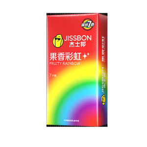 杰士邦水果香彩虹情趣保险套超薄润滑避孕套安全套tt