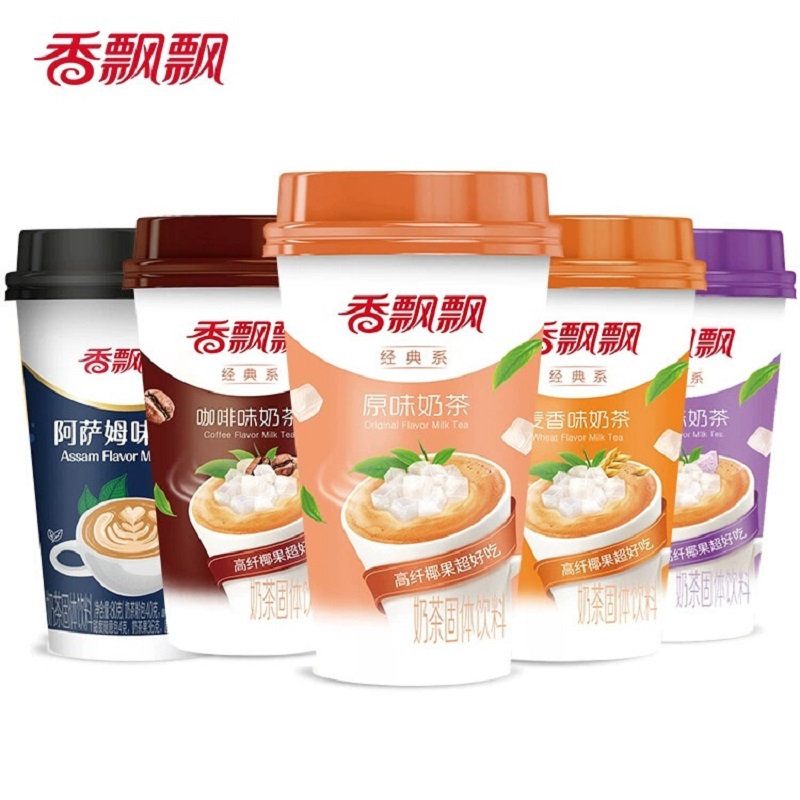 香飘飘奶茶经典原味椰果香芋麦香24杯30杯装红豆冲饮奶茶粉正品 74.7元