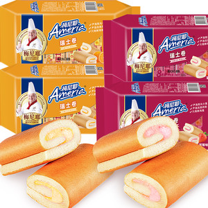 梅尼耶瑞士卷糕点心学生儿童早餐面包盼盼休闲小零食品夹心饼干