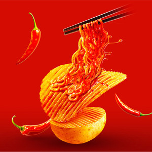 【新品】好丽友好友趣有火鸡面泡菜味薯片劲辣解馋零食官方旗舰店