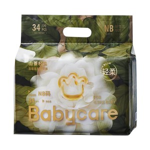 【618立即抢购】babycare金山茶花纸尿裤花苞裤新生儿尿不湿2包