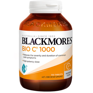 【自营】BLACKMORES澳佳宝活性vc1000mg150片高含量维生素C澳洲